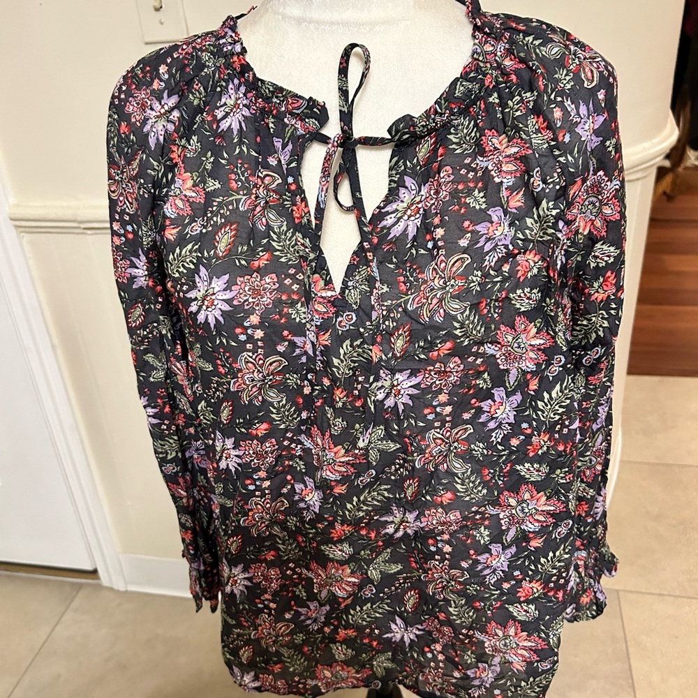 NWT Loft 3/4 Sleeve Floral Blouse/Size Medium